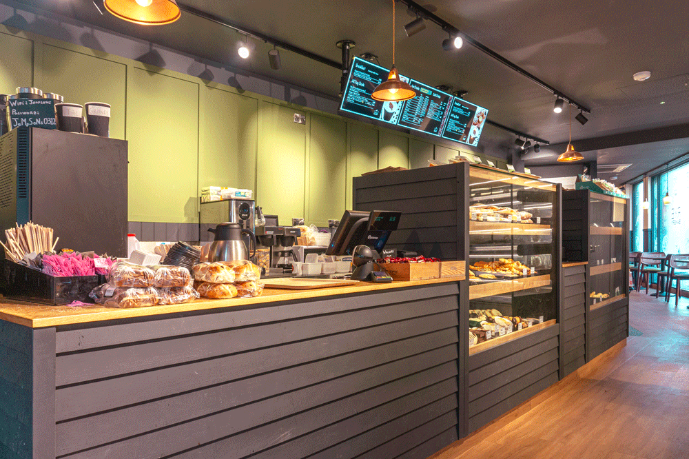 Bakery interior deisgner counter